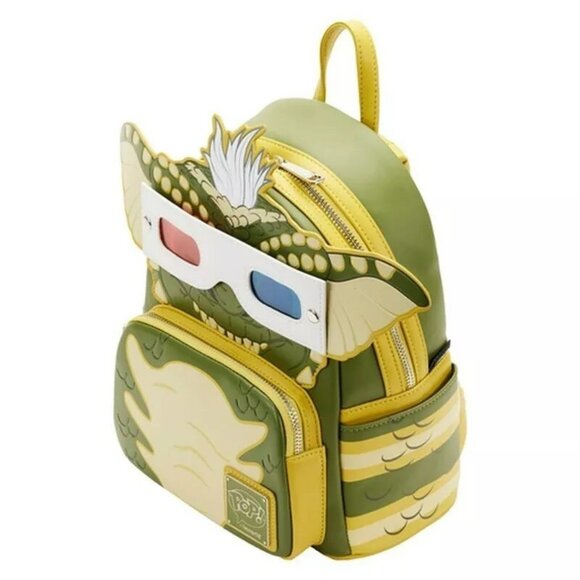 Loungefly Gremlins Stripe Glow in the Dark Cosplay Mini Backpack NWT - Picture 4 of 6